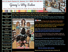 Tablet Screenshot of ginnyswigs.com